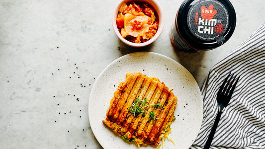 Grilled Cheese Kimchi Sandwich