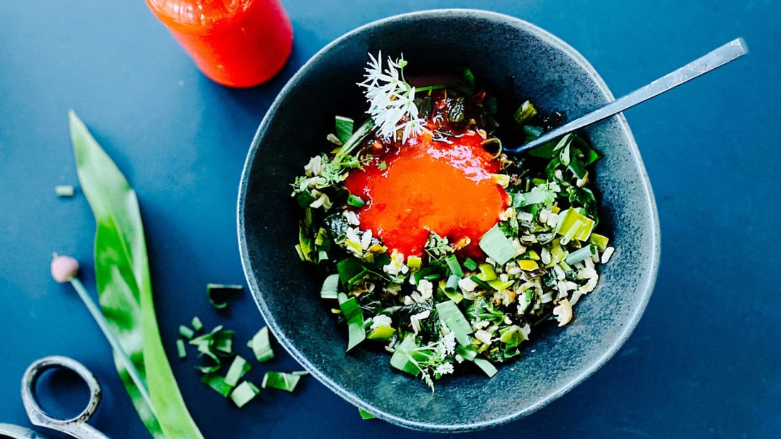 Sometimes simple is so good: Leftover-Kräuterreis mit Sriracha